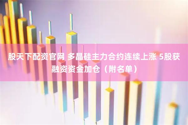 股天下配资官网 多晶硅主力合约连续上涨 5股获融资资金加仓（附名单）